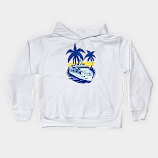 Cruise Ship Cruising Vacation Souvenir Kids Hoodie